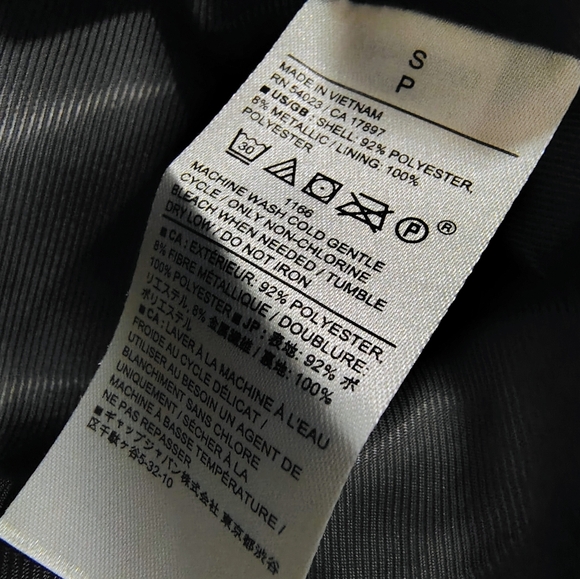 NWT $200 Banana Republic Metallic Tweed Jacket Women's Small Lined Gray Silver - Picture 10 of 13